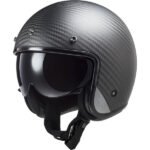 کلاه کاسکت موتور LS2 مدل Bob II Carbon – جت (نیم‌صورت)