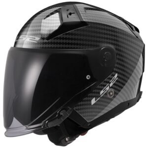 کلاه کاسکت موتور LS2 مدل Infinity II Carbon – جت (نیم‌صورت)