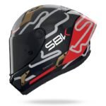 نولان کلاه‌کاسکت فول‌فیس X-804 RS SBK 360 کربن قرمز Oro