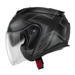 گیوی پکیج کلاهکاسکت Jet X.25 Trace مشکی تیتانیومی با اینترکام I319S