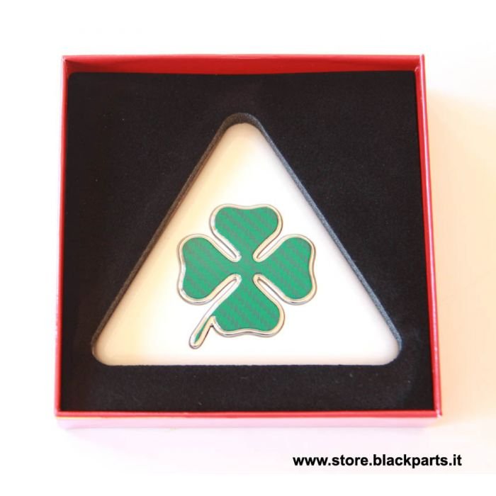 آلفارومئو جولیتا — هوا | Pair of Alfa Romeo Green Four-leaf Clover friezes for Giulietta